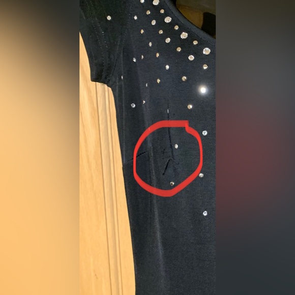 Cache elegant evening dress with rhinestone detail - Black, medium - Picture 4 of 6